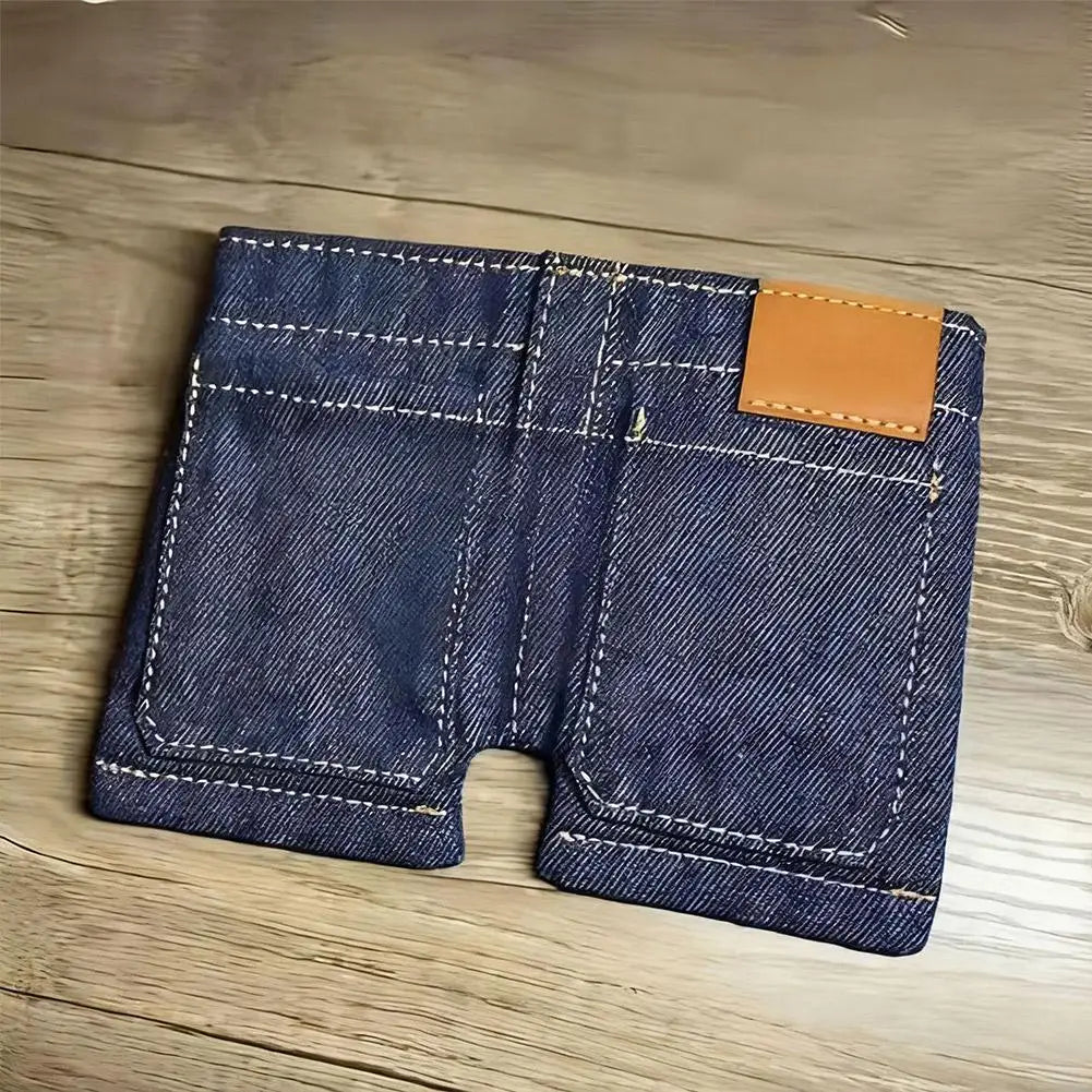traindora  Wallet: Foldable Jeans Shape, Fun & Functional ✨