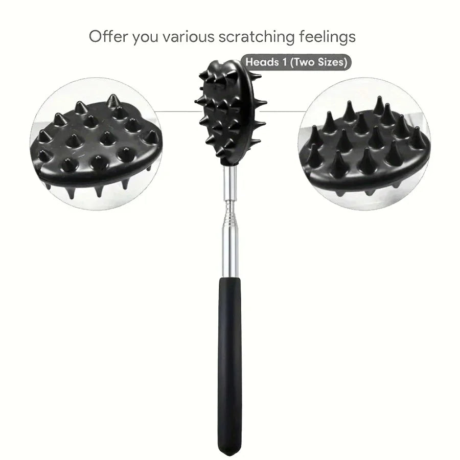 Extendable Back Scratcher – Telescoping Itch Stick with Durable PVC & Stainless Steel Spikes