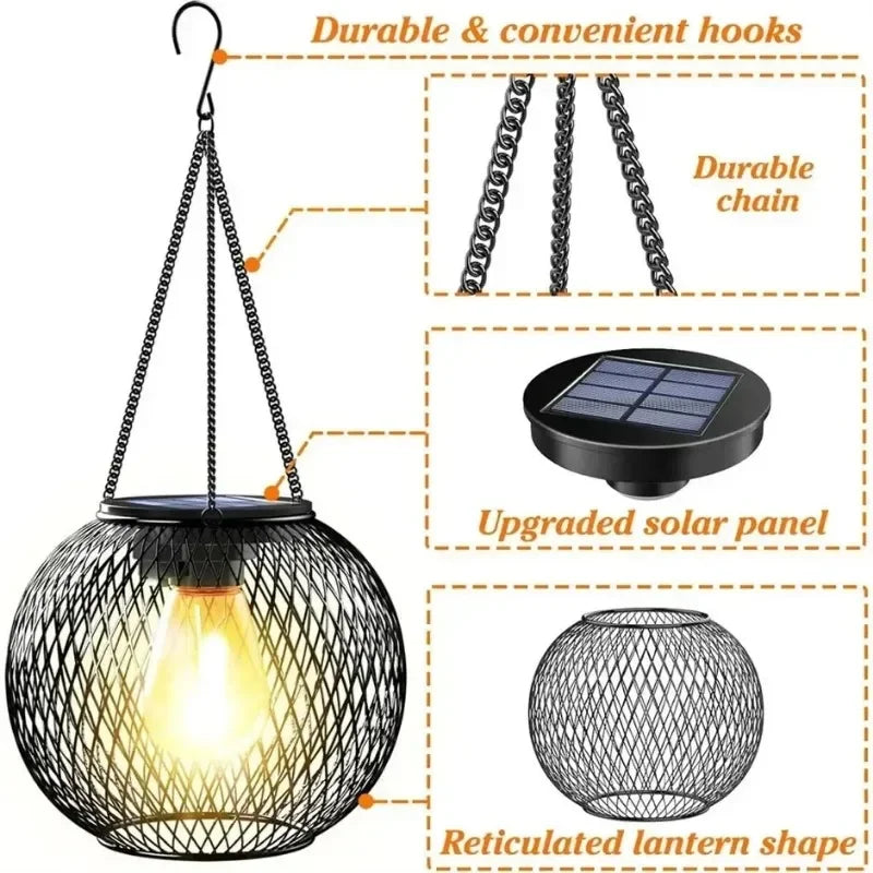 Solar Lights for Outside Decorative Outdoor Hanging Lights Waterproof