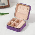 Velvet Travel Jewelry Box Organizer
