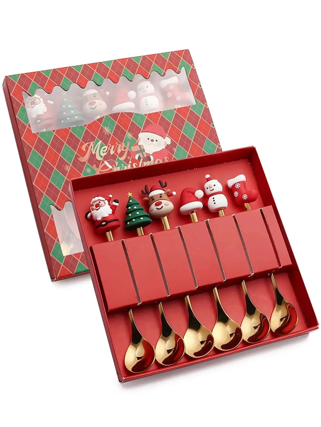 🎄✨ Christmas Holiday Spoon &amp; Fork Gift Set – Limited Edition ✨🎁