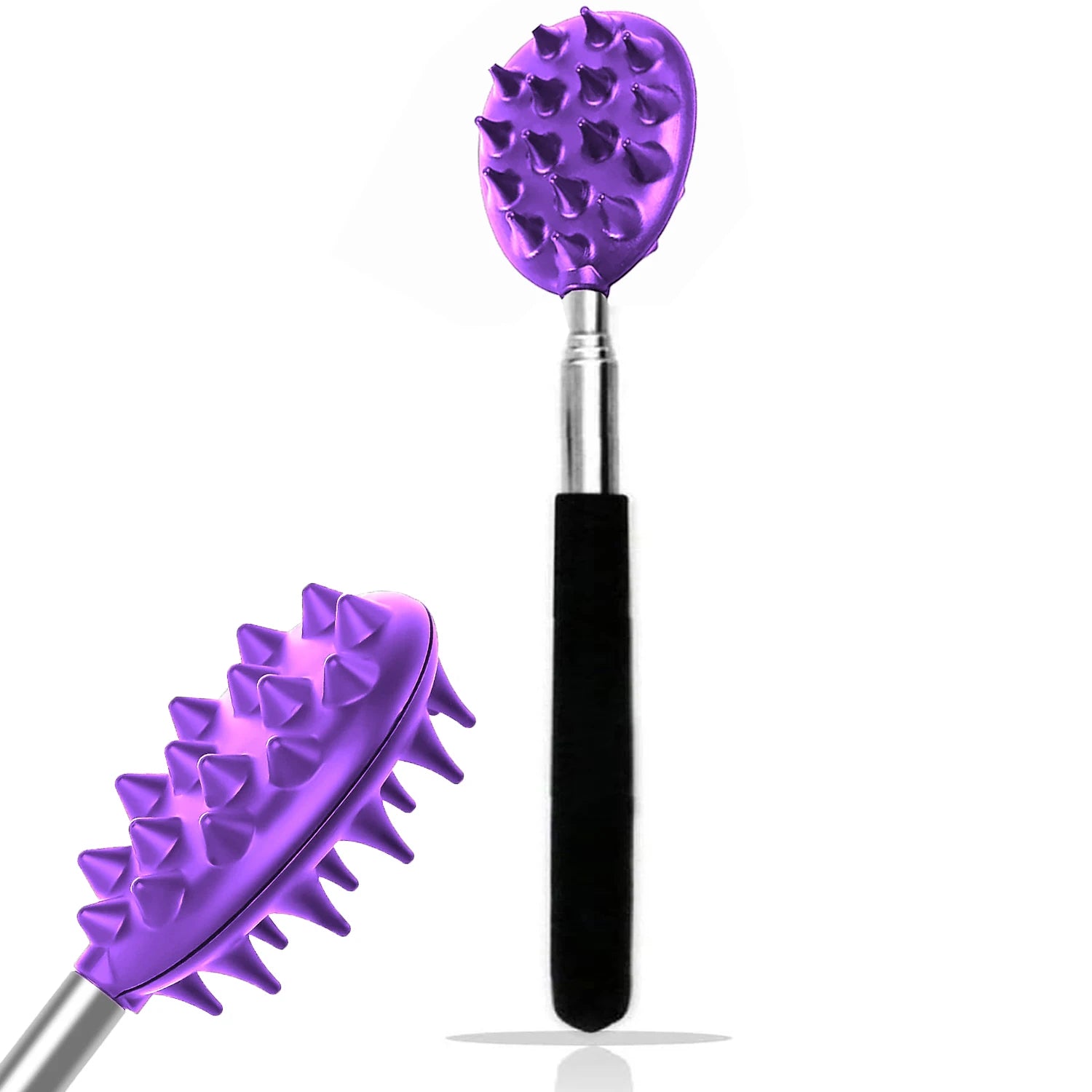 Extendable Back Scratcher – Telescoping Itch Stick with Durable PVC & Stainless Steel Spikes