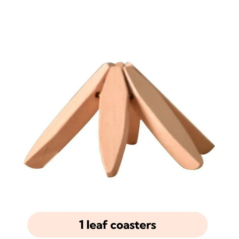 4PCS Wooden Tree-Shaped Heat Resistant Trivets