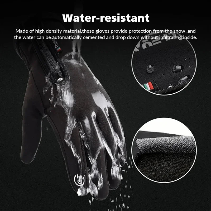 Winter Gloves Waterproof Thermal Touch Screen Thermal Windproof Warm Gloves Cold Weather Running Riding Sports Hiking Ski Gloves