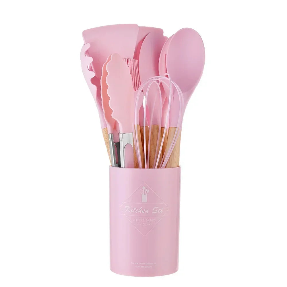 12PCS SILICONE KITCHEN UTENSILS SET