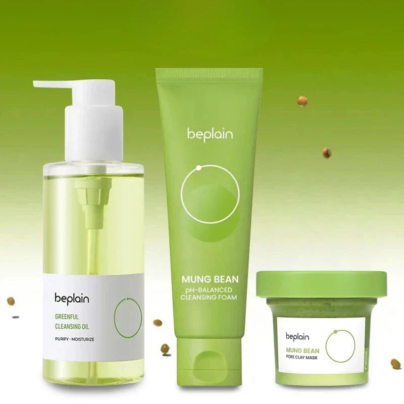 Korean Beplain Mung Bean Pore Serum,Deep Pore Cleansing Foam