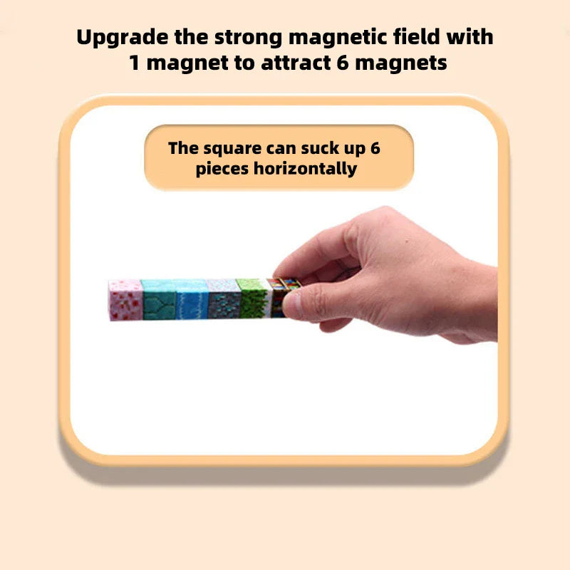 Magnetic Building Blocks – Montessori STEM Sensory Toys for Kids 3+ DIY Magnet Cubes